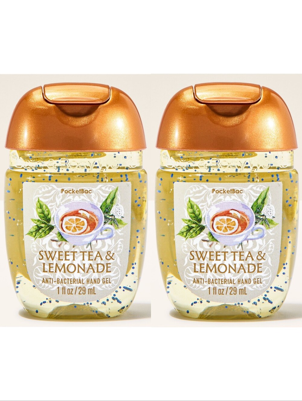Bath & Body Works Sweet Tea & Lemonade PocketBac Hand Gel Set of 2